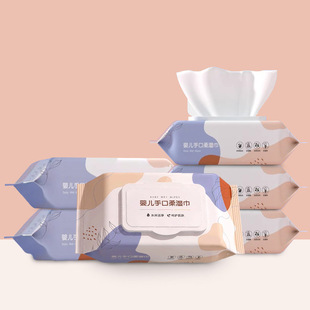 Baby Hand Wet Wipes Special Large Packaging Wet Wipes with Lid Disposable Wet Wet Wipes for Children Household Cleaning