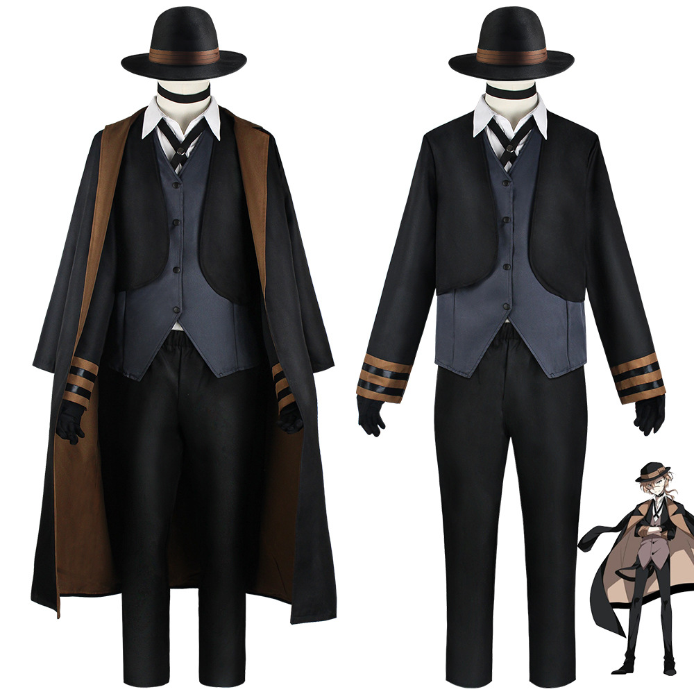 文豪野犬cos服中原中也cos與謝野晶子太宰治cosplay舞台服套裝