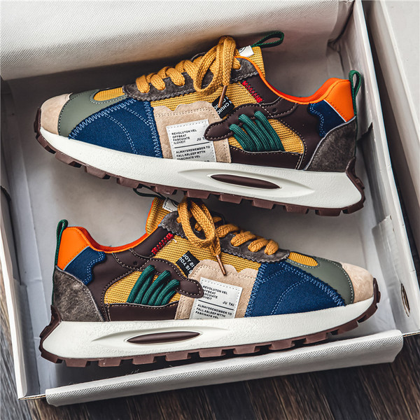 Demi-season lightweight trend universal low sneakers platform