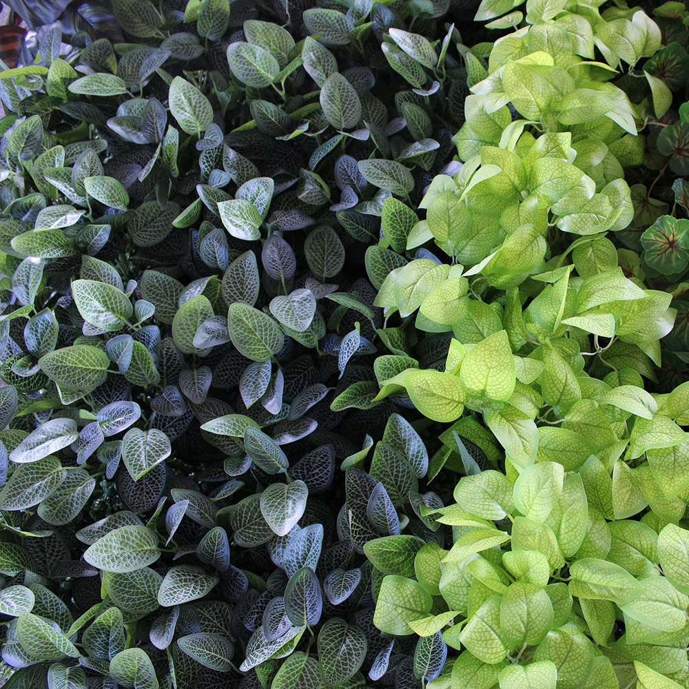 Pared de planta de simulación retardante de llama paisajismo interior y exterior pared decorativa de planta verde canal de partición de eucalipto pared de planta artificial