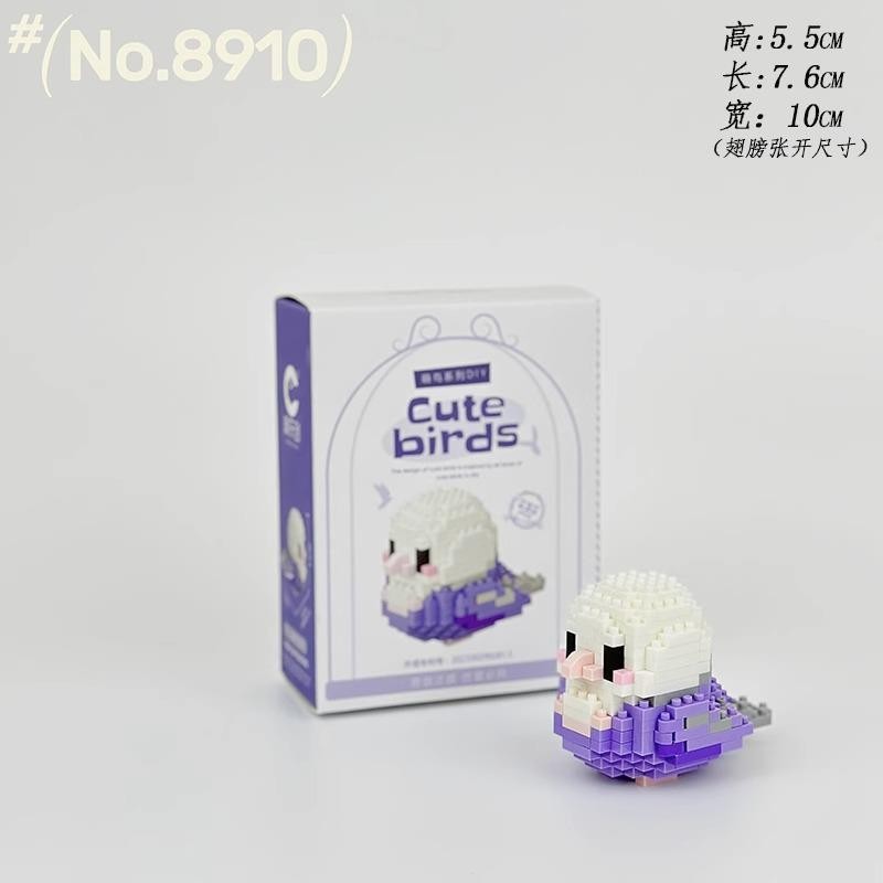 Compatible con Lego muñeca de dibujos animados micro partículas frambuesa oso montado bloques construcción juguetes educativos puesto ciego caja regalo al por mayor