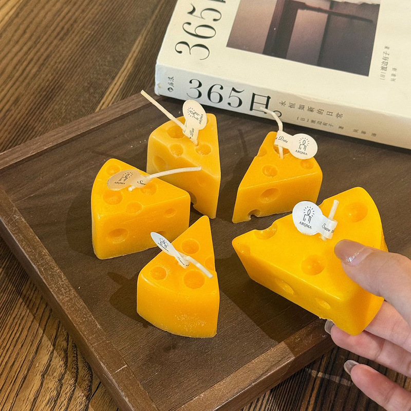 チーズの香りのキャンドル卸売無煙完成品の香りの小さなギフトボックス誕生日ホームケーキ手作りの香りのお土産|undefined