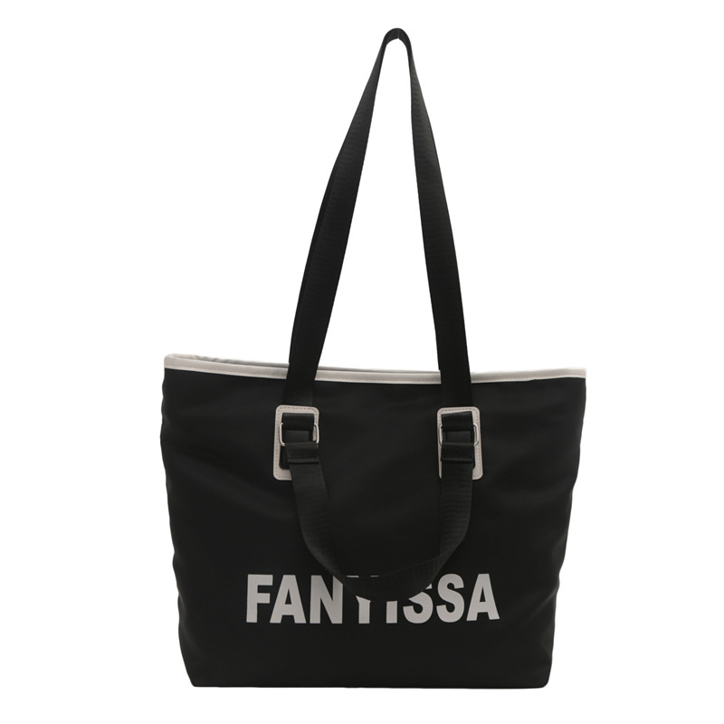 Tendencia letras personales ocio viaje de gran capacidad 2024 nuevo estilo de moda exterior ocio suave bolsas de hombro