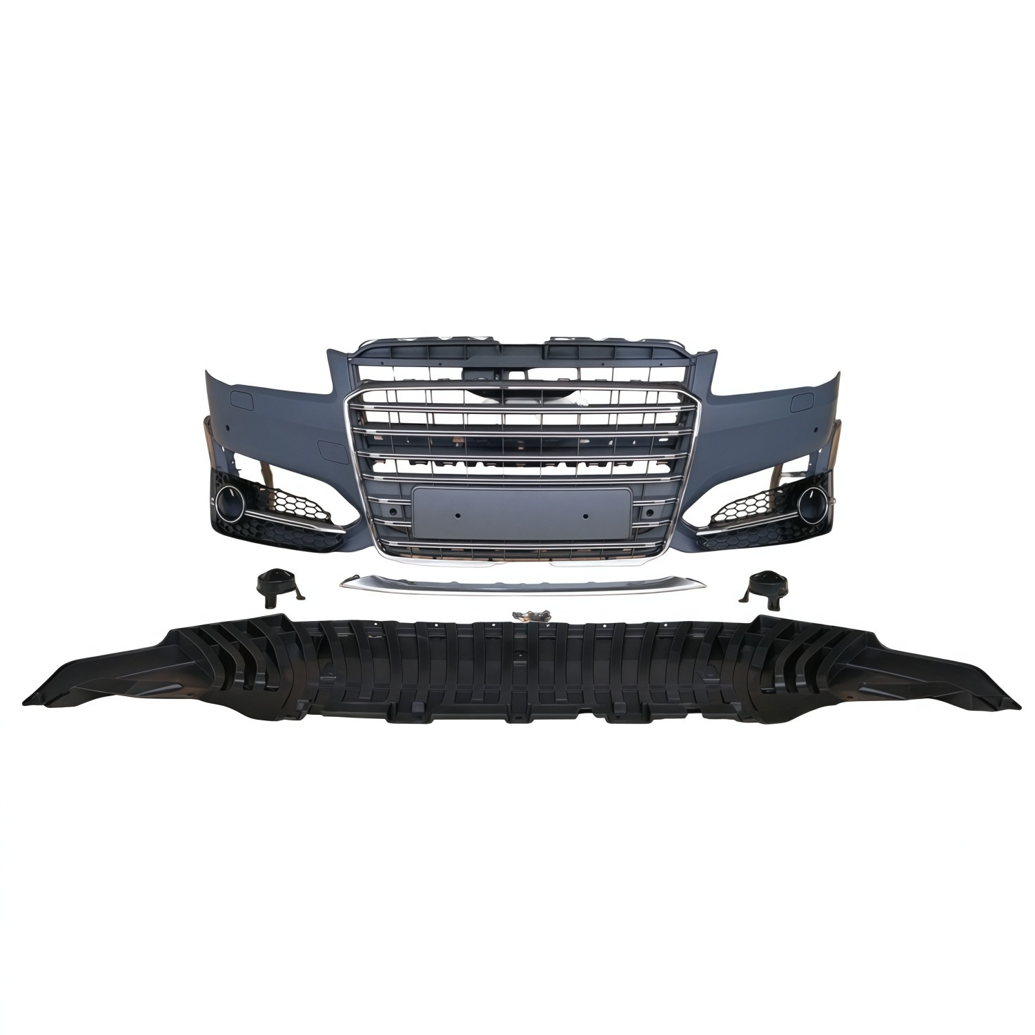 14-17 models suitable for Audi A8, modified to S8 style, with a sporty front bumper and a larger front grille