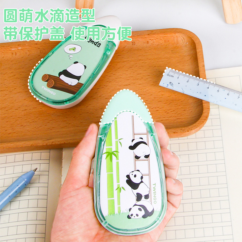 Nueva cinta de corrección de panda de gran capacidad cinturón de corrección de 15m para estudiantes con cinturón de corrección de alto valor papelería de Yiwu al por mayor