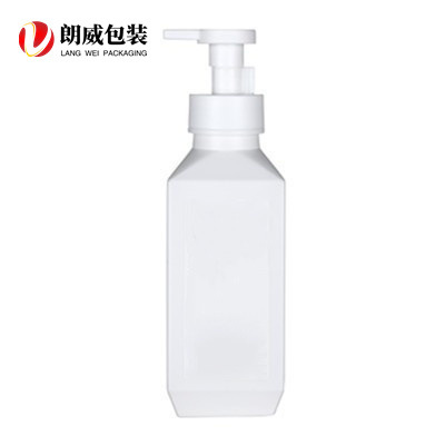 HDPE botella de espuma cuadrada desinfectante de manos botella de gel de ducha botella cosmética botella de espuma de limpieza