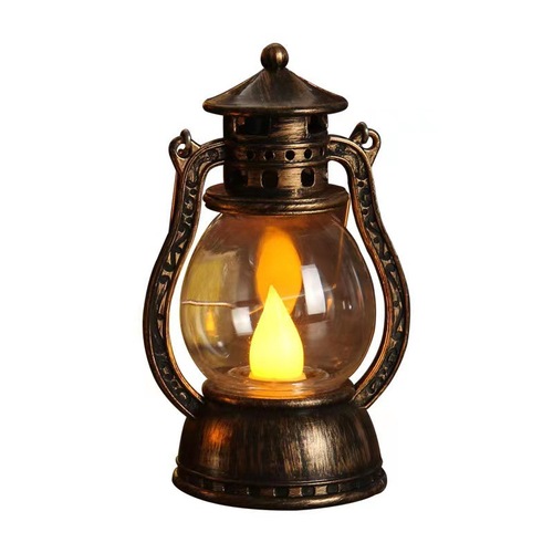 Retro style lantern small night light bedroom bedside lamp Instagram camping unplugged LED decorative accent Christmas atmosphere light