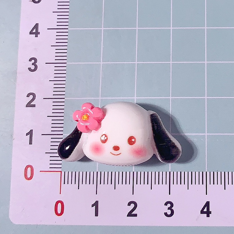 Nuevos dibujos animados semi-estereoscópios Sanrio DiDi accesorios de resina crema pegamento para el cabello adornos de cabello colgante de caso de teléfono móvil hechos a mano