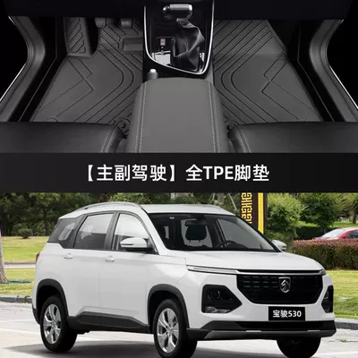 18 main driving tpe wire — Universal Foot Pad - single-layer-thickened-main-and-passenger-floor-mats-model-18-23-baojun-530-five-seats