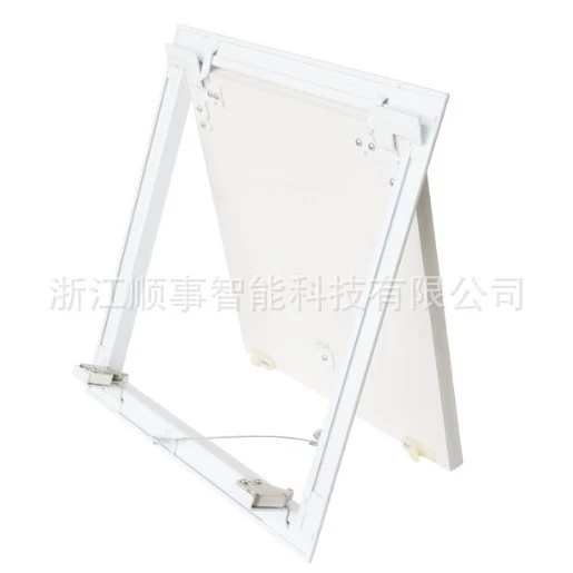 Готовая белая 12-миллиметровая ПВХ-панель Shunshi с инкрустацией, безрамочная инспекционная панель 400*400