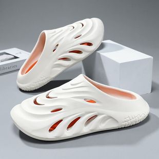 Trendy Korean-Style Closed-Toe Slippers for Men, Comfortable and Trendy Ins-Style Sandals for Men, Casual Non-Slip Beach Sandals for Outdoor Wear