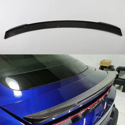 Suitable for Porsche Horche Taycan 2020 Carbon Fiber Car Rear Wing Fixed Wind Wing Spoiler (Fixed wind wing) - carbon-fiber-porsche-taycan-2020-model