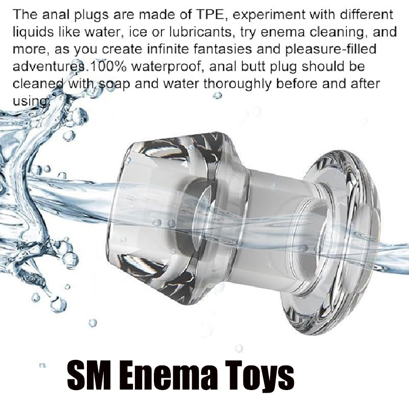 Cone-Shaped Hollow Anal Dilator Plug, Transparent Soft TPE, Anal Training Toy — detail image 3