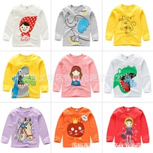 外贸尾货童装 秋冬季韩版儿童长袖T恤 地摊货源童T打底衫1到5元