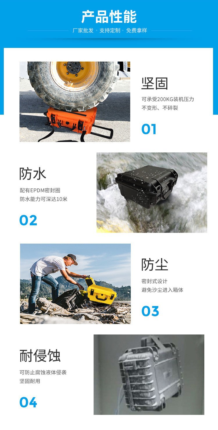 Industrial Maintenance Tool Box, Thickened Portable Storage Box, Cross-Border Export Power Supply Instrument Box