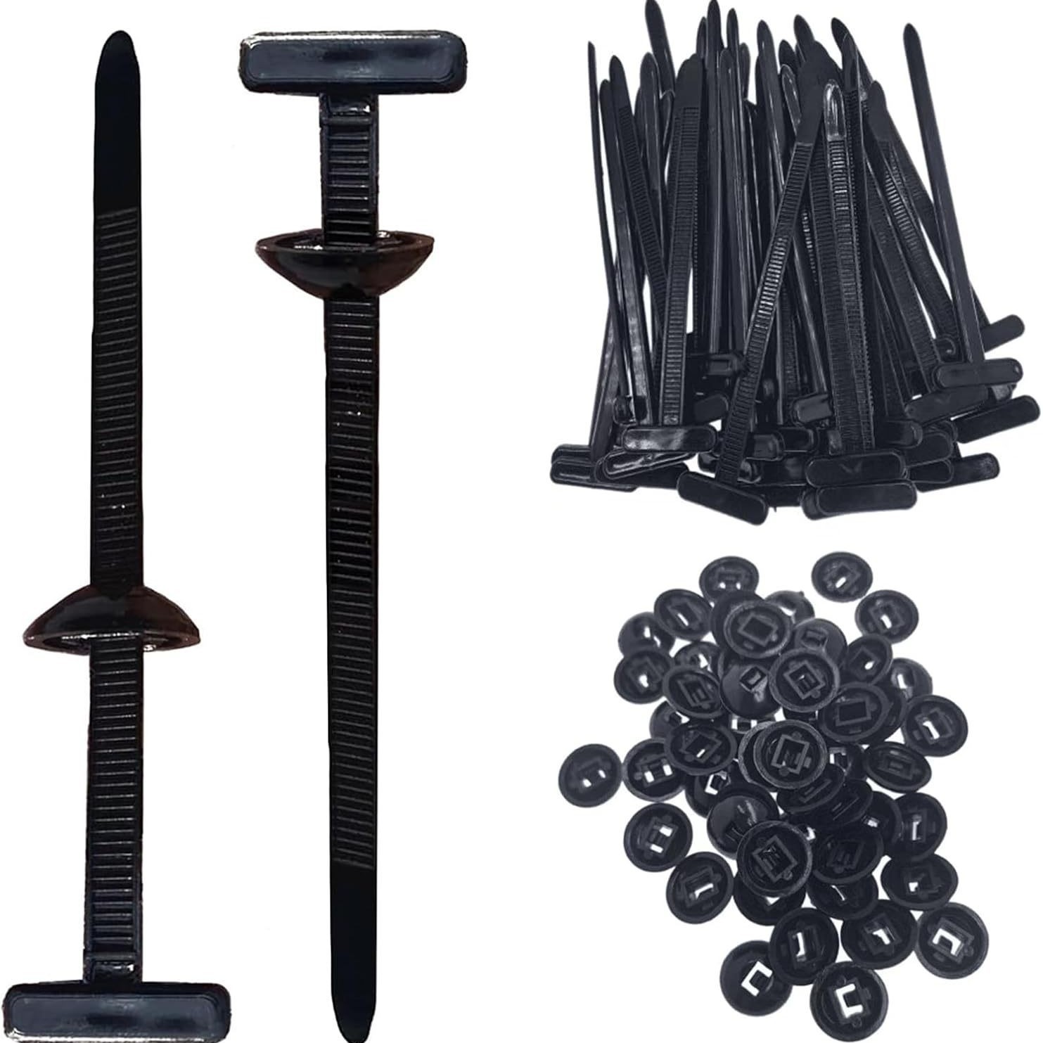 跨境新品 Nylon Universal Cable Tie Buckle 自锁 尼龙扎带扣