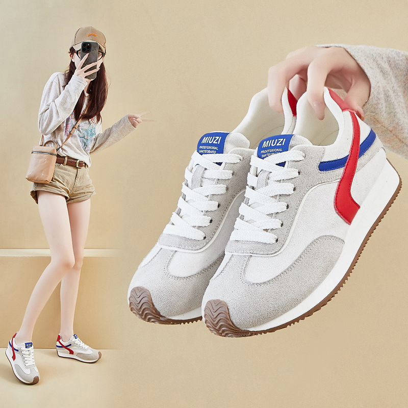 Inner Heightening Ins Korean Version of the New Forrest Gump Shoes for Women 2025 Autum Student Sports Thick Sole Casual Fscl-602-1