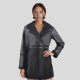 Cross-border 2025 new long women's leather stitching vintage double-sided fleece-lined padded fur coat