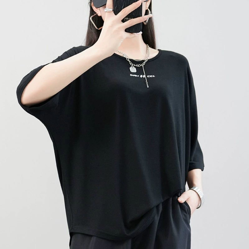 Уличные танцы, модный бренд, хип-хоп, ленивый хип-хоп, джаз, свободный топ, женская спортивная повседневная футболка для джазовых танцев, модная