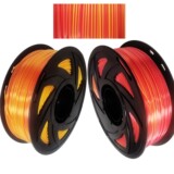 Высоко -скоростные 3D -печатные расходные материалы шелк с двумя -трехколорными шелковыми шелковыми радужными радуги 1 кг.