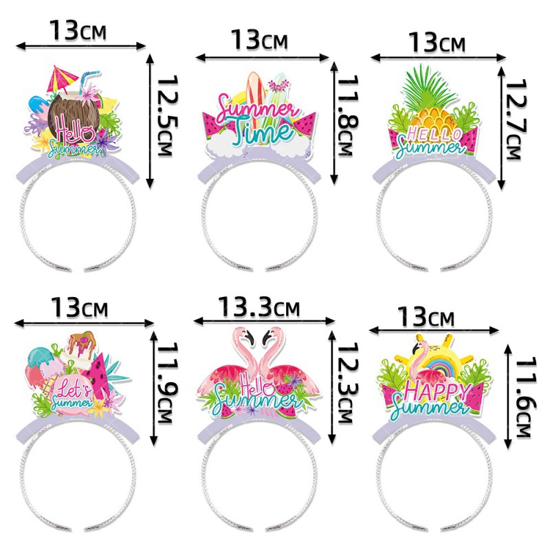Transfronterizos Hawaian Party Decoration Hairband Photo Props Party Summer Photo Props Extraño Hairband