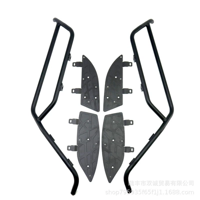 Applicable to Shengshi 368K modified body bumper anti-fall protection bar body anti-collision protection bar body bar (Motorcycle bumper) - black-bar-black-pedal