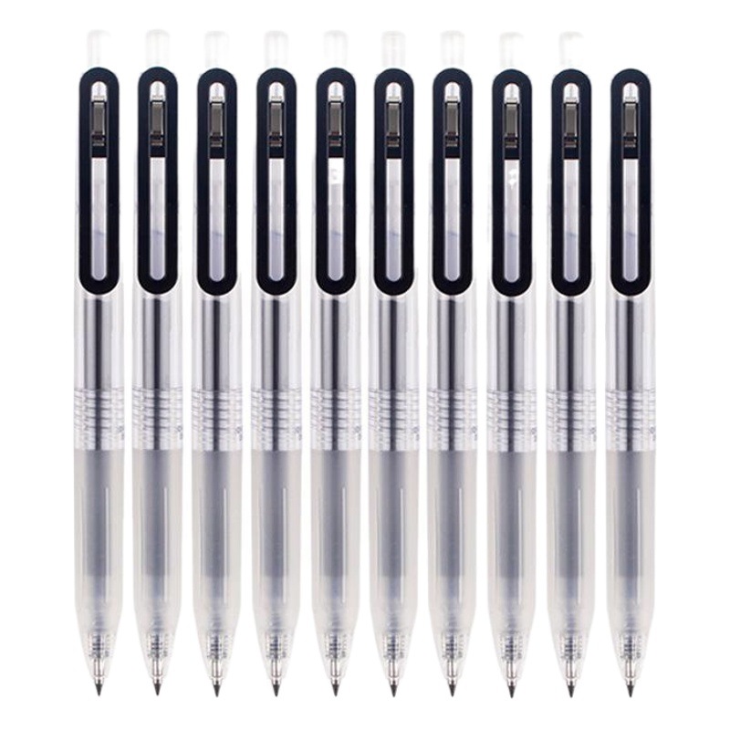 Repuesto para Bolígrafo de Gel 0.5mm de Plástico Retráctil Negro