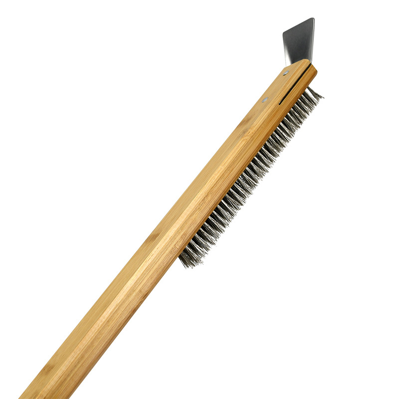 Amazon Venta caliente transfronteriza mango de madera alargado cepillo de pizza cepillo de limpieza de pizza utensilios de madera para hornear populares al por mayor