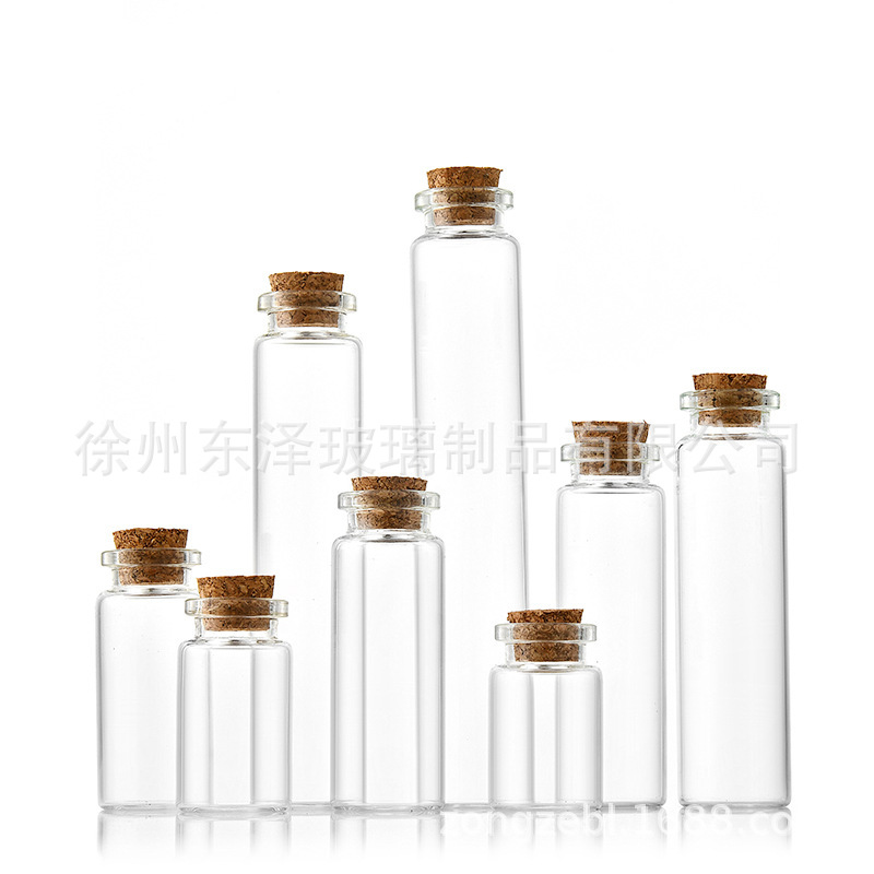 定制22卡口管制瓶软木塞漂流许愿瓶糖果瓶沉香丸分装瓶水晶包装瓶