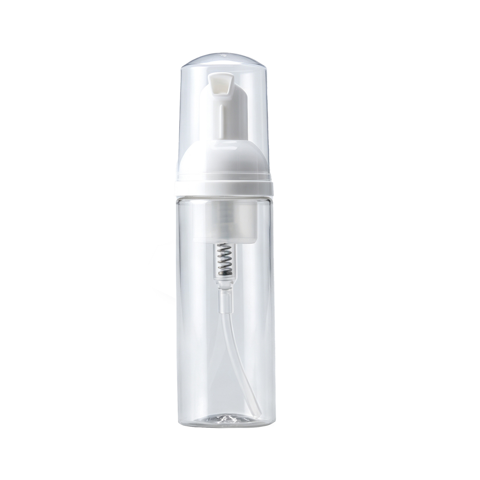 Suministro directo de fábrica 50ml botella de plástico PET botella de espuma transparente limpiador facial mousse botella burbuja bomba de espuma image 6