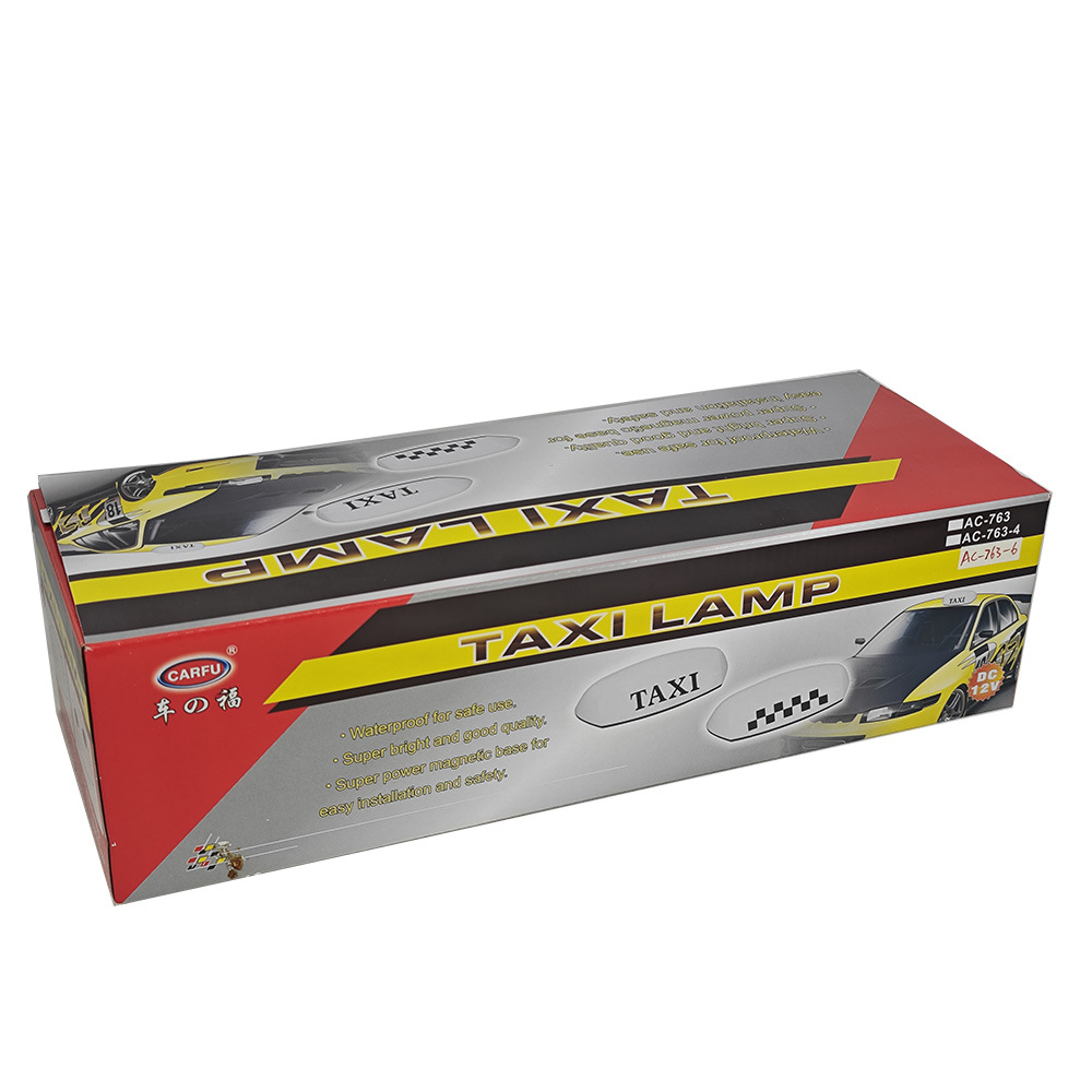 Popular 12V Car-Mounted Taxi Light with Strong Magnet, Universal Car Roof Decorative Light with Magnetic Attachment