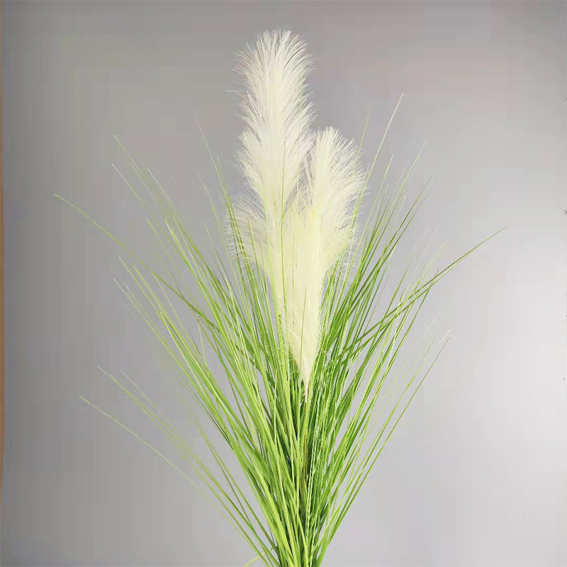 Simulación de caña hierba cola de perro hierba flores falsas plantas en el hogar sala de estar club ventanas del centro comercial decoración de plantación verde