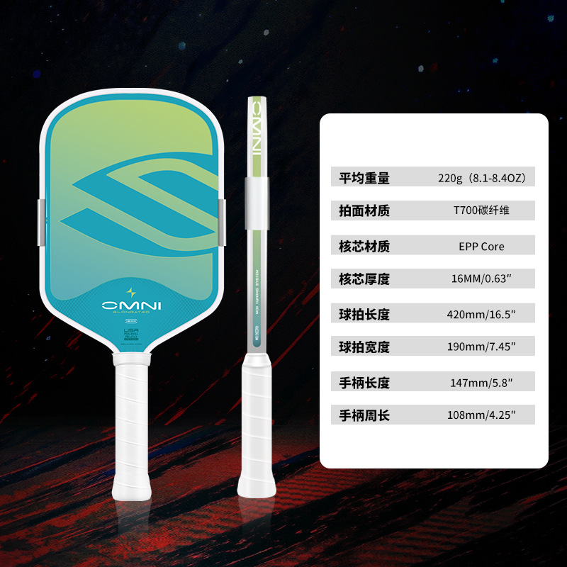 Carbon fiber pickleball paddle with new fifth-generation heat-pressed core, cross-border pickleball