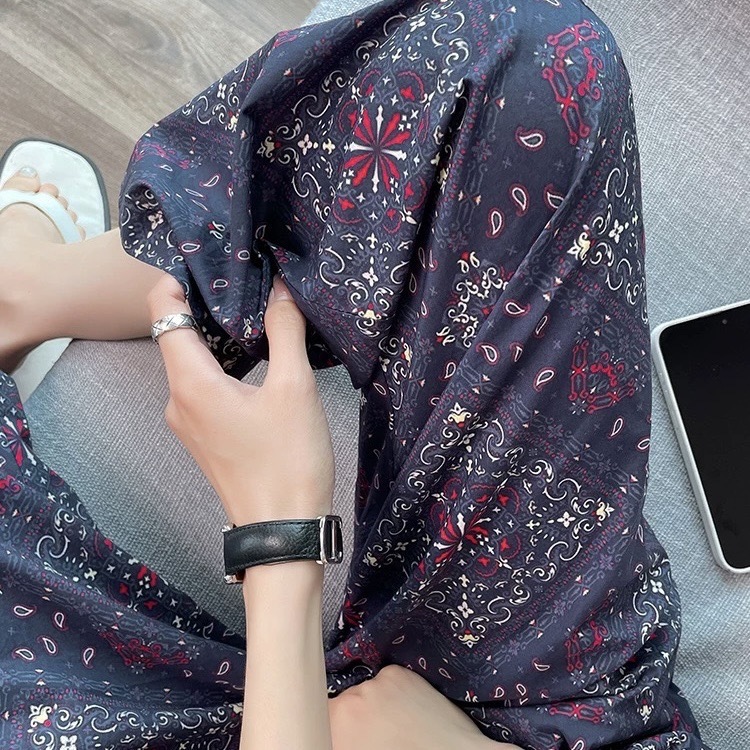 [5 días de preventa] [Pantalones de seda de algodón] Pantalones de pijama de seda de algodón para mujer