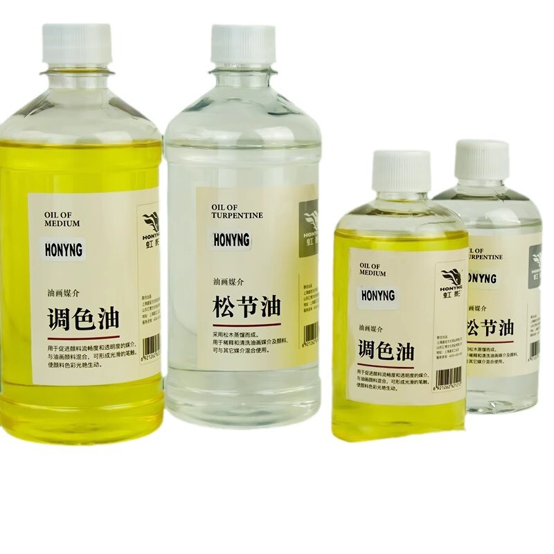 【同価格帯】ハイビスカス/虹影油絵用パインオイル 大ボトル 250ml 500ml 無臭カラーリングオイル クリーニング油絵用希釈剤|undefined