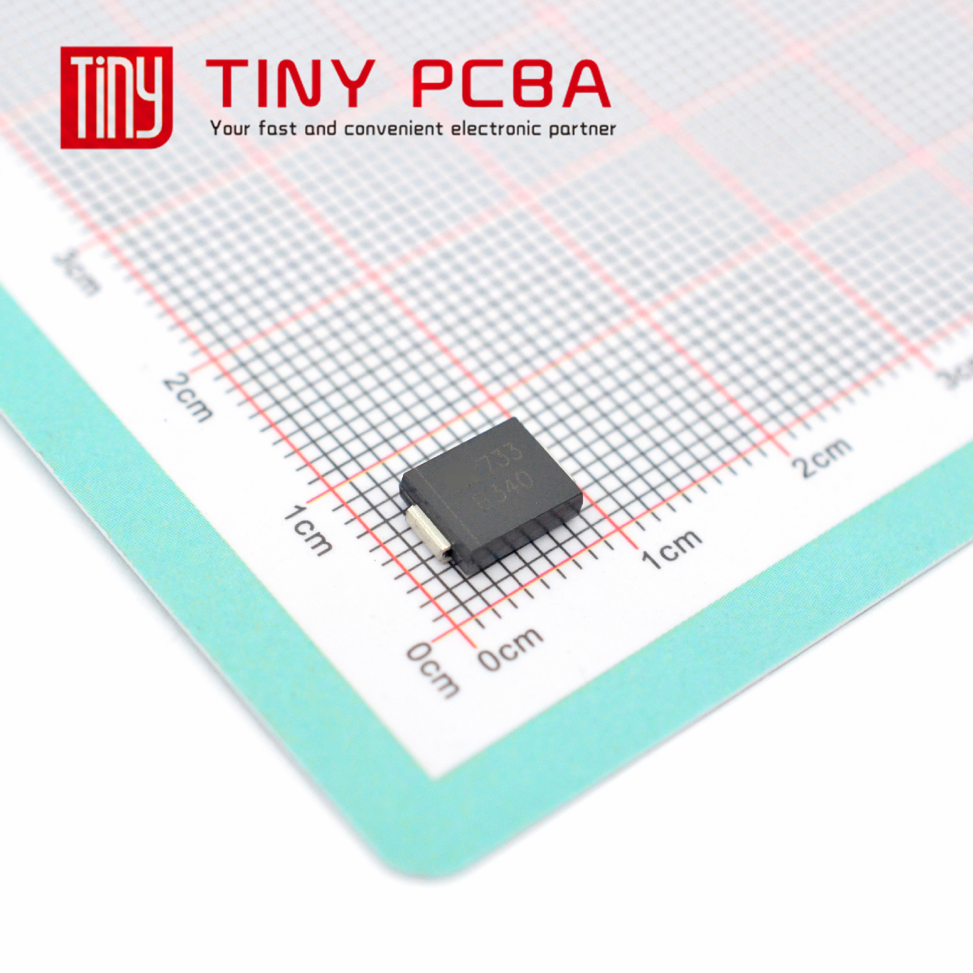 B340-13-F SMC 3A/40V DO-214AB  贴片肖特基二极管 PCBA