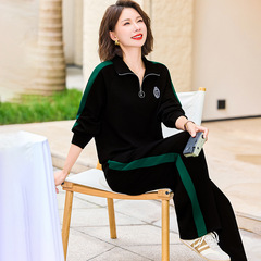 妈妈春秋装时尚套装2025新款气质中老年女装高档休闲运动两件套女