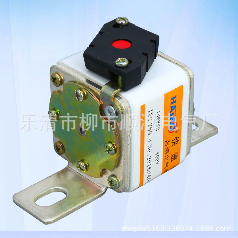 小型快速熔断器106RSM 方管平板螺栓连接式熔断器 带微动开关