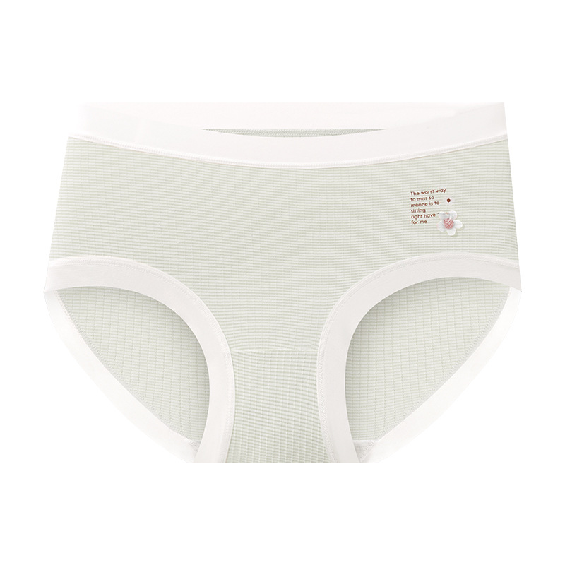 10A antibacterianos pantalones de mujer sin marcas ventiladas moda rayas pantalones de mujer cintura media entrepierna de algodón suave pantalones de niñas elásticas image 8