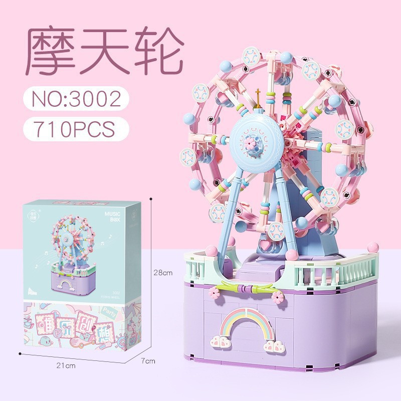 Compatible con LEGO Internet celebridad dibujos animados bloques de construcción maceta ramo Rosa girasol montado decoración juguete regalo hecho a mano