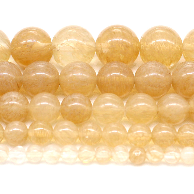 Tea Color Watermelon Scattered Beads Crystal Ice Beads Chalcedony Necklace Accessories Handmade DIY Bracelet Beaded Tea Color Watermelon Scattered Beads Crystal Ice Beads Chalcedony Necklace Accessories Handmade DIY Bracelet Beaded