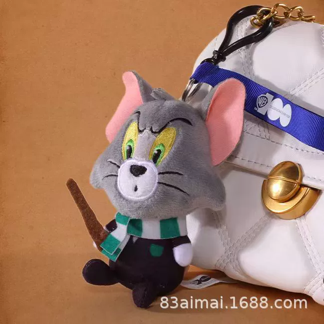 Плюшевый брелок Tom и Jerry, украшение для сумки, размеры 8–40 см, с вибрацией и звуком