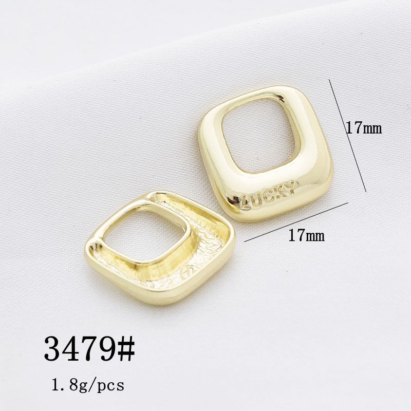 10 Pcs/package Simple Style Letter Solid Color Alloy Plating Pendant Jewelry Accessories display picture 5