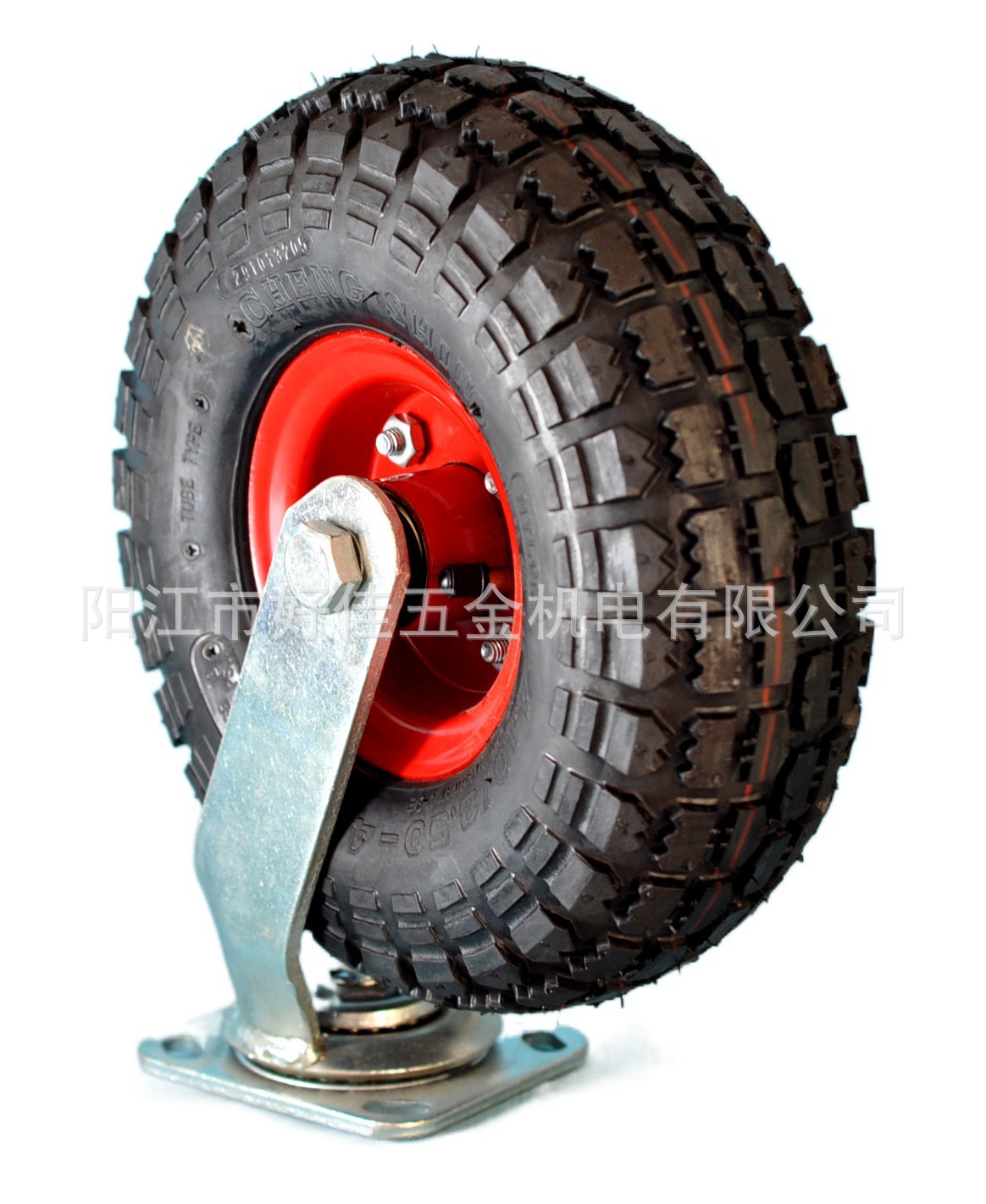 源头工厂直供4.10/3.50-4正新充气万向脚轮