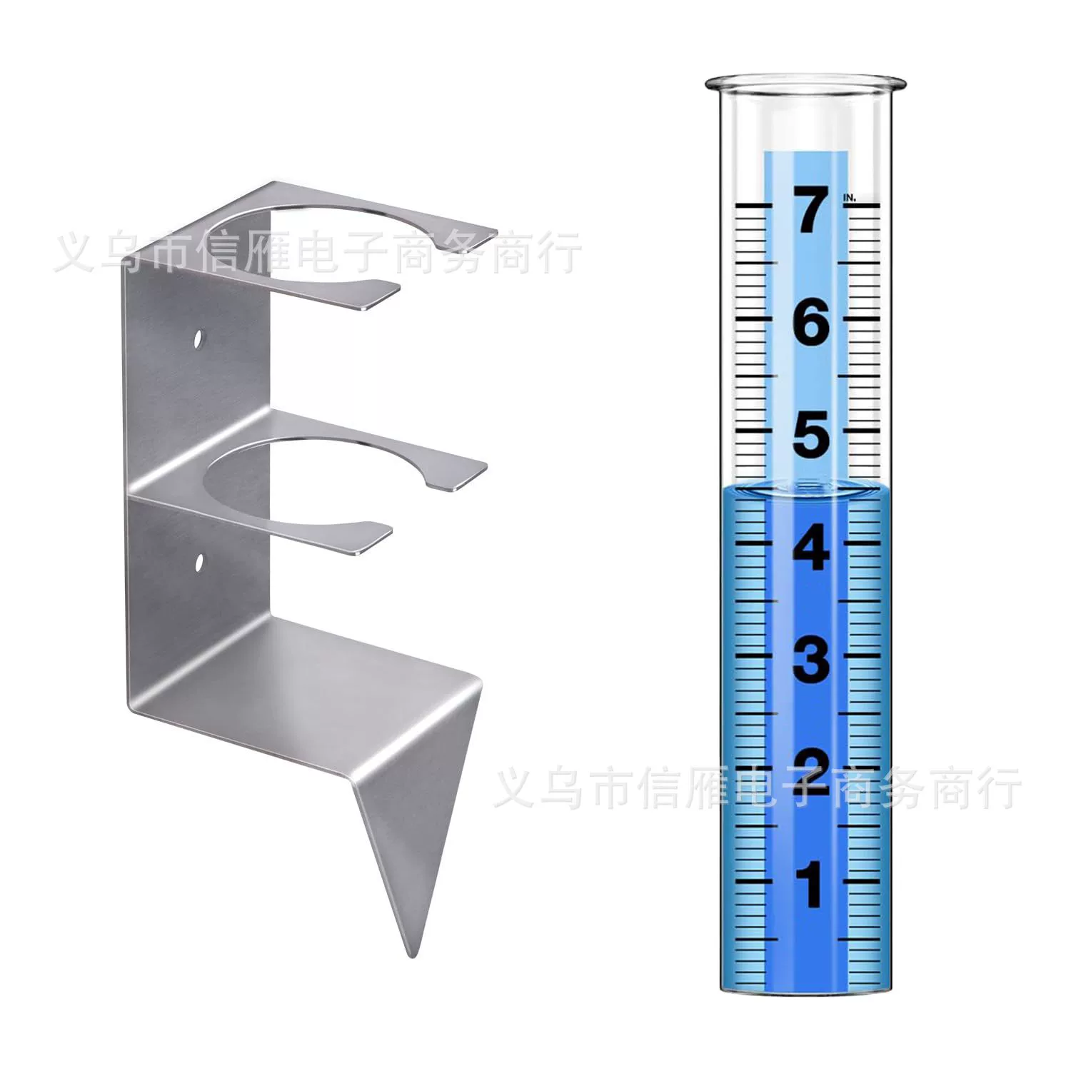 Rain gauge измеритель емкости кронштейн колонки монтаж дождемер двор сад наружные крепления из нержавеющей стали