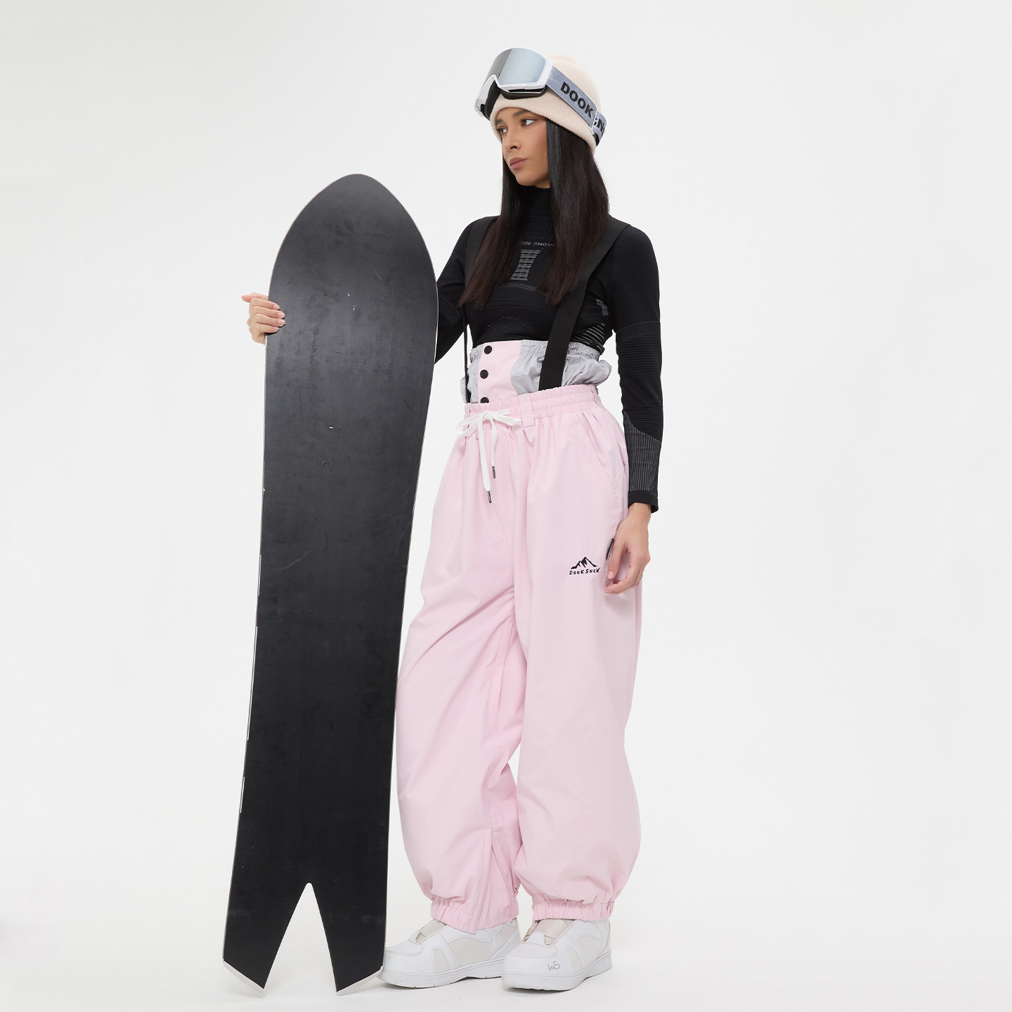 Ski overalls, windproof, warm, suitable for both single and double skis, outdoor women's and men's ski pants. Dropshipping available.