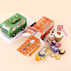 Creative Children's Birthday Cartoon Popstar Western Cake Box, Children's Candy Cake Tart Box, Gift Box, Hand-held Box