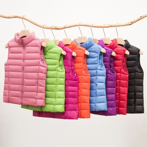 Lightweight down vest for women, short stand-up collar, slim vest, autumn and winter new style, down vest, large size vest for women to wear outside