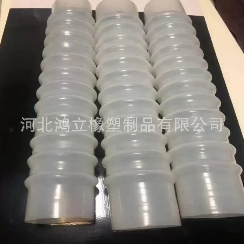 现货供应硅胶软链接 大口径波纹伸缩软管带鼓硅胶套 耐温硅胶软管