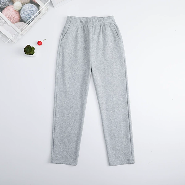 Light Gray Spring and Autumn Pants Promotional Style [Regular Version]